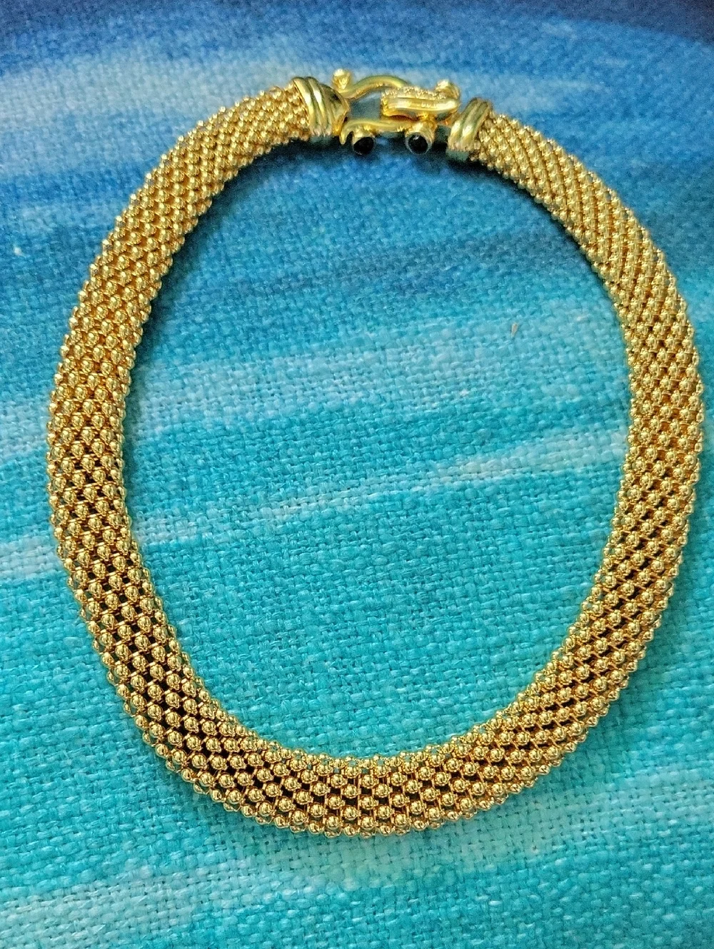Faux Gold Rope Choker - Picture 1 of 4